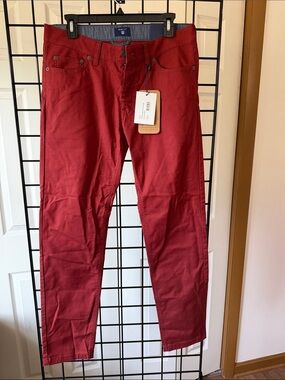 Gant Men's Slim Tapered Tech Prep Chinos in Burnt Henna